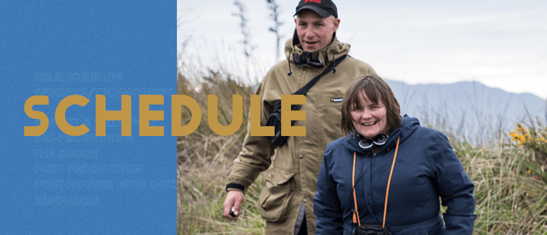 Producer and DOP on location in rugged NZ